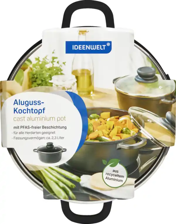 Bild 1 von IDEENWELT Aluguss-Kochtopf 20 cm