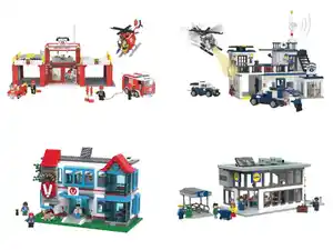 lupilu® Polizeistation / Feuerwehrstation / Lidl-Filiale / Tierklinik