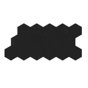 DEAL Wandpaneel, Hexagon, 5er Pack, BxLxS: 26 x 30 x 0,9 cm, Polyester