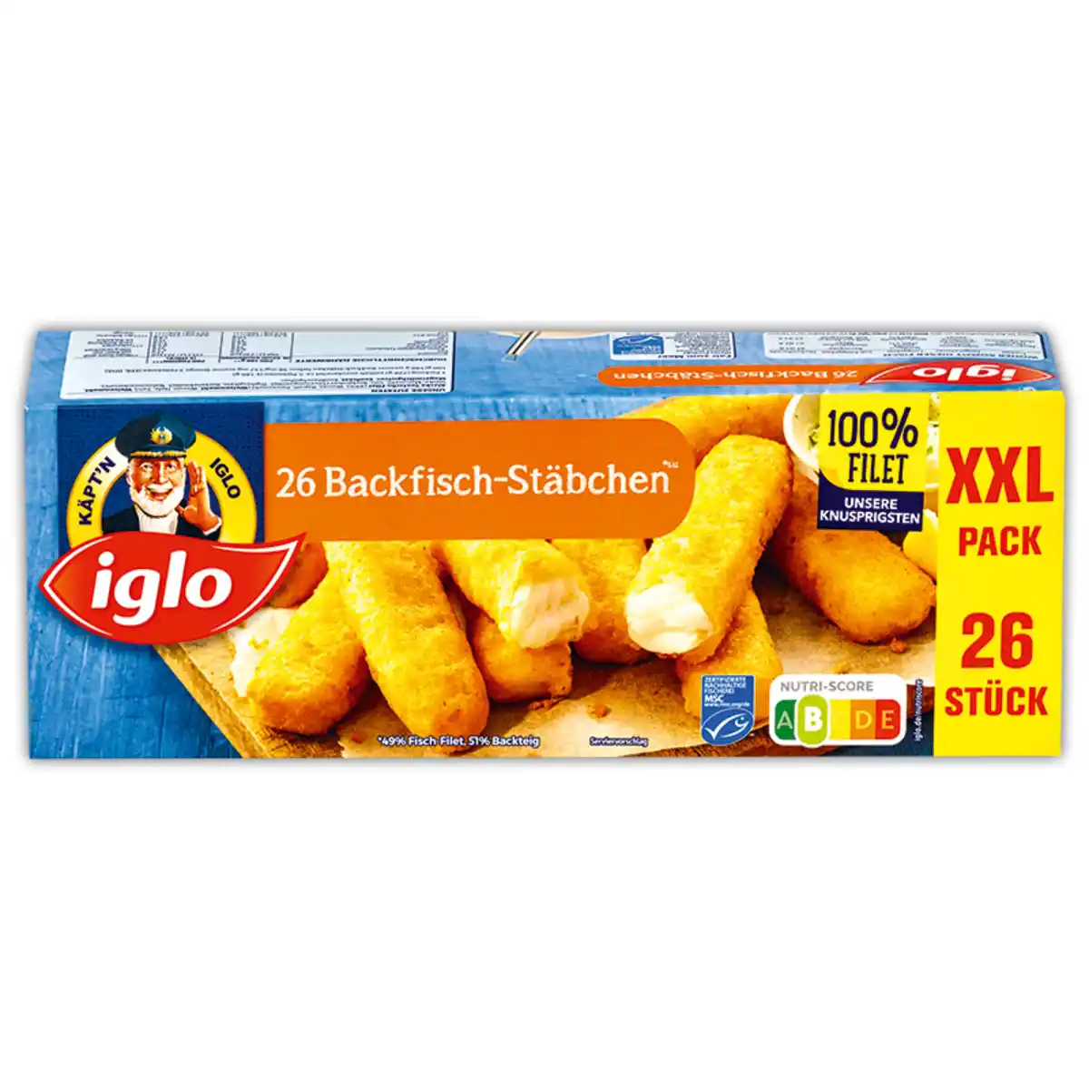 Bild 1 von Iglo Backfisch-Stäbchen XXL