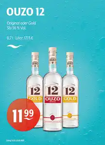 OUZO 12 Original oder Gold 38/36 % Vol.
