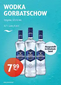 WODKA GORBATSCHOW Original 37,5 % Vol.