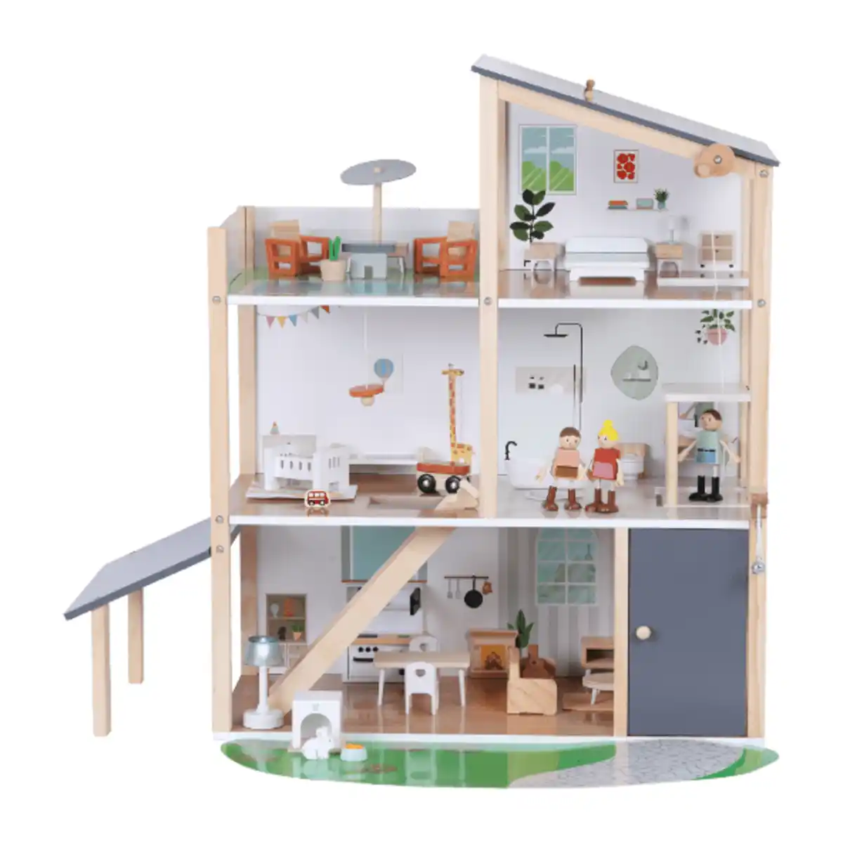 Bild 1 von TOYLINO Holz-Puppenhaus XXL