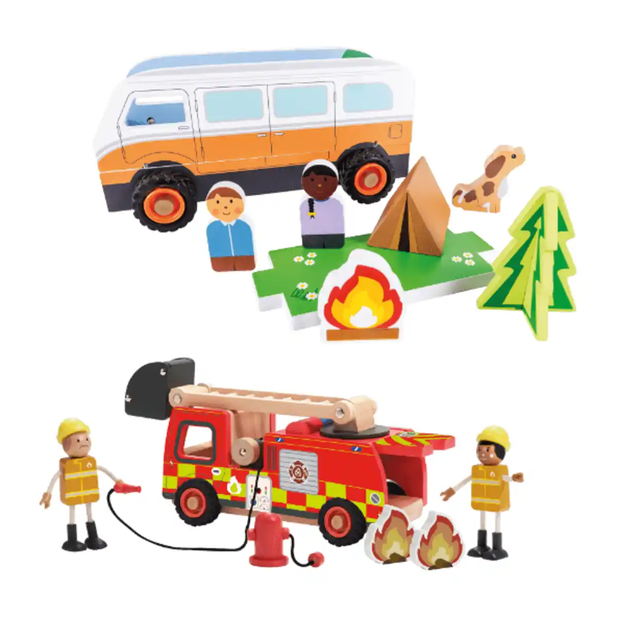 Bild 1 von TOYLINO Holz-Fahrzeuge, groß