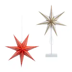 HOME CREATION LED-Papier-Weihnachtsstern