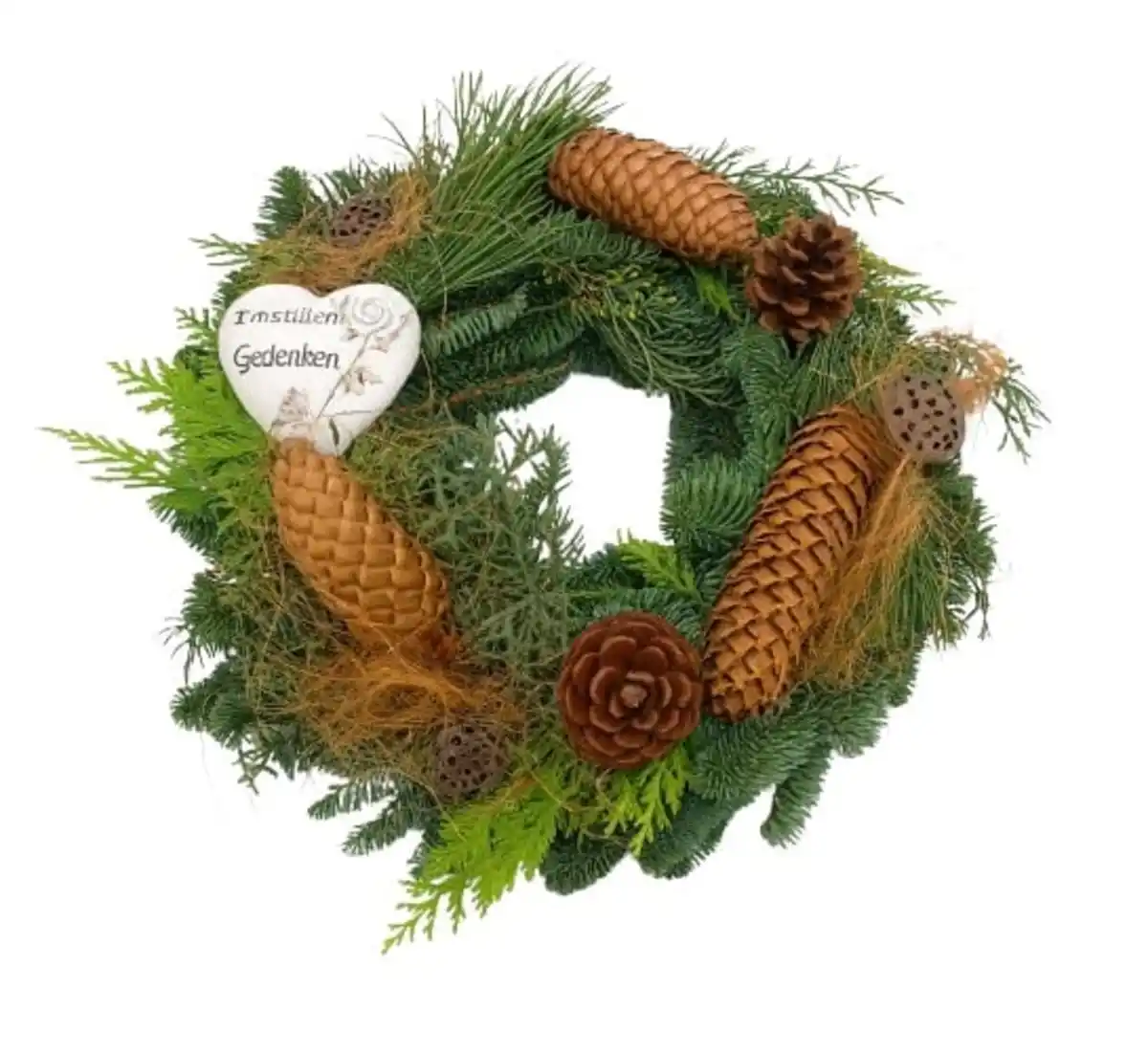 Bild 1 von Grabkranz Mix mit Herz Ø 30 cm