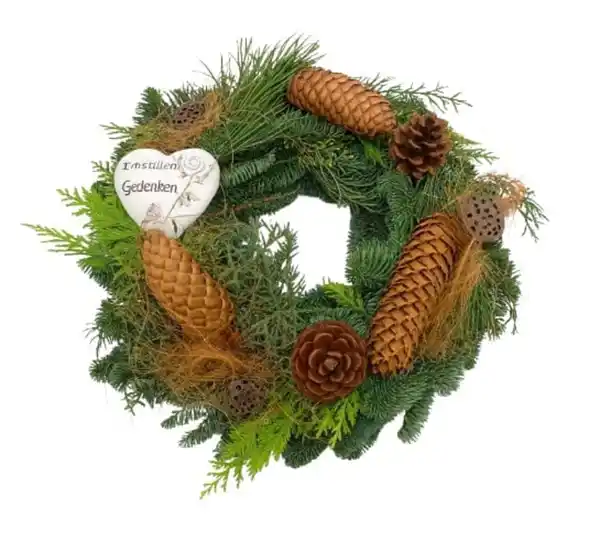 Bild 1 von Grabkranz Mix mit Herz Ø 30 cm