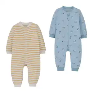 LILY & DAN Baby-Velours-Schlafanzug