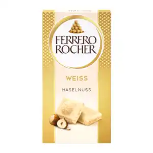 FERRERO Rocher Tafelschokolade Weiß 90g