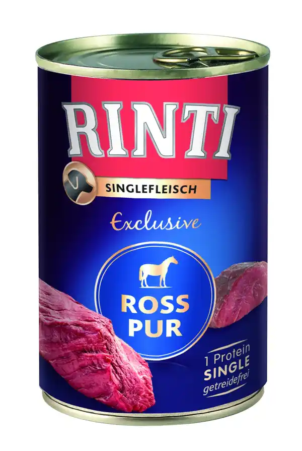Bild 1 von Rinti Singlefleisch Exclusive Hundenassfutter Adult 400 g Ross Pur