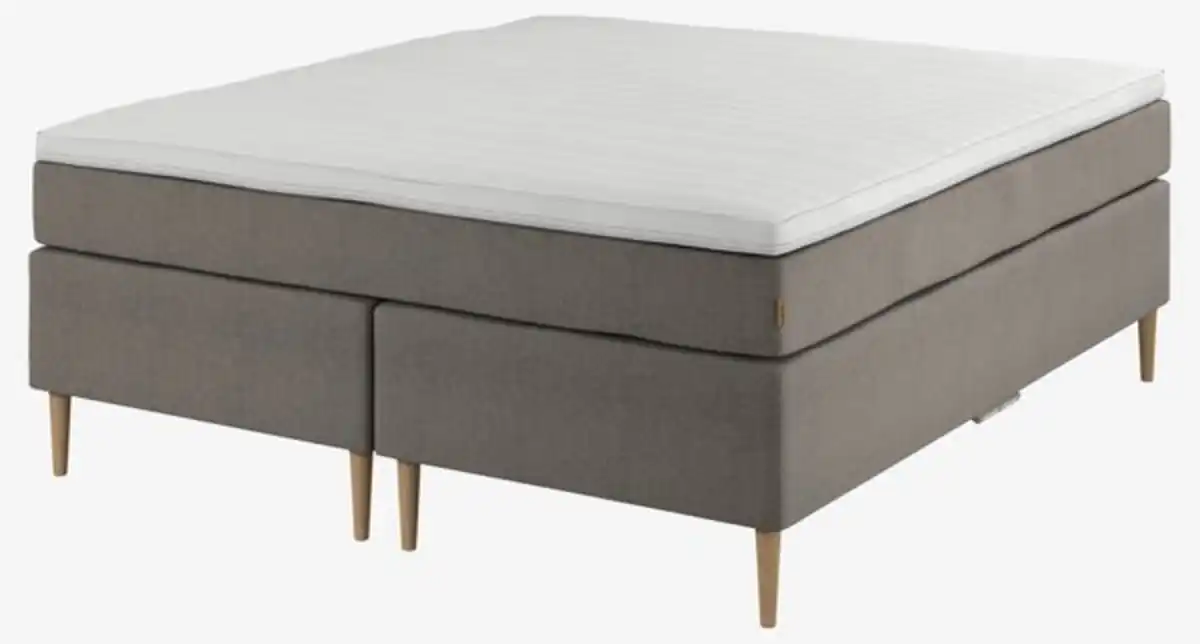 Bild 1 von Boxspringbett 160x200cm ROGGA grau medium