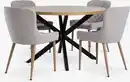 Bild 1 von NORTOFT Ø120 Tisch w.eiche + 4 BELLINGE Stühle sand