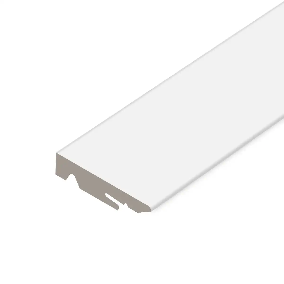 Bild 1 von DEAL Sockelleiste, LxBxH: 2200 x 15 x 58 mm, Kunststoff, weiß