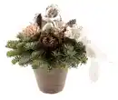 Bild 1 von Nobilis Grabgesteck mit Engel weiß 25 cm Topf
