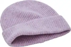 IDEENWELT Strickmütze mit Wolle Lavendel