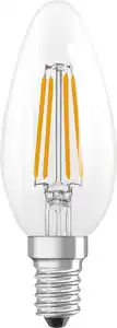 Osram LED Leuchtmittel Star Classic B 40 Filament 3,4W 827 klar E14