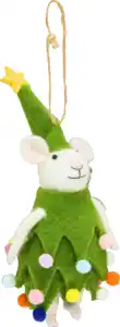 IDEENWELT Deko-Hänger Filzmaus Weihnachtsbaum
