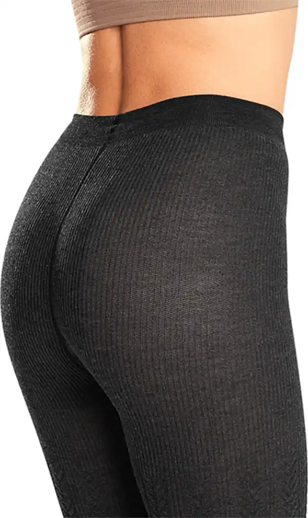 Bild 2 von IDEENWELT Strick-Strumpfhose mit Zopfmuster Größe L