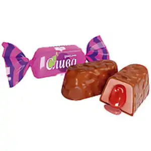 Konfekt "Sliva" mit Füllung mit Pflaumengeschmack 10,6% in k...