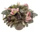 Bild 1 von Grabgesteck rund mit Christrosen altrosa 25 cm Topf