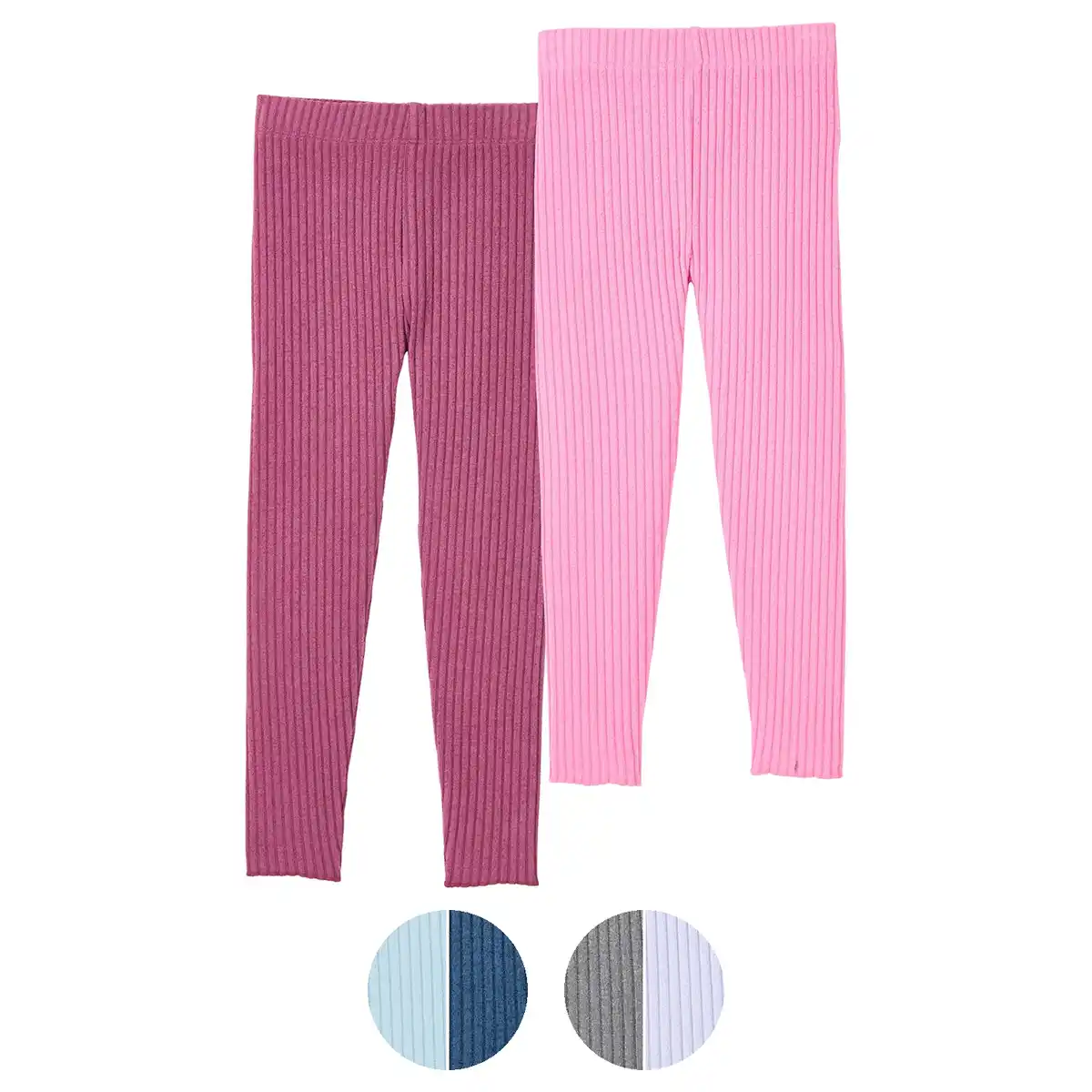 Bild 1 von LILY & DAN Kleinkinder-Leggings gerippt Soft Touch, 2er-Pack