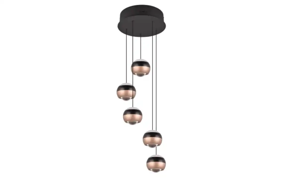 Bild 2 von LED-Pendelleuchte Orbit, schwarz/coffee, 5-flammig, 30 cm, inkl. Dimmfunktion