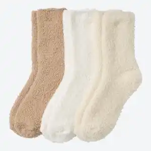Damen-Kuschelsocken in verschiedenen Farben, 3er-Pack