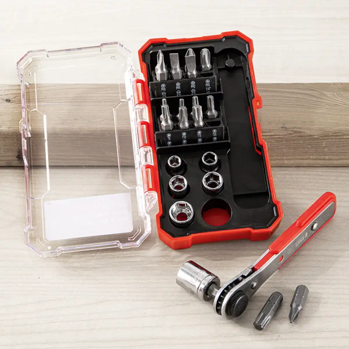 Bild 1 von Kraft Werkzeuge Mini-Ratschenwerkzeugsatz 23-tlg.