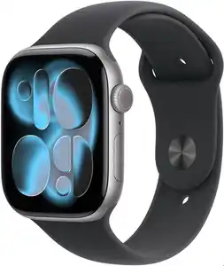 Apple Watch Series 11 (46mm) GPS+5G Smartwatch Alu mit Sportarmband M/L space grau/schwarz