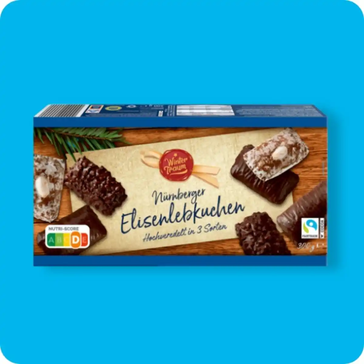 Bild 1 von WINTERTRAUM Nürnberger Elisenlebkuchen, Hochveredelt in 3 Sorten