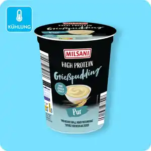MILSANI High-Protein-Grießpudding, Pur oder Zimt