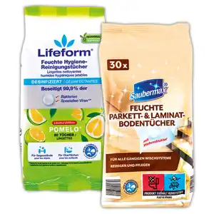 Saubermax/Lifeform Feuchte Boden-/ Reinigungstücher
