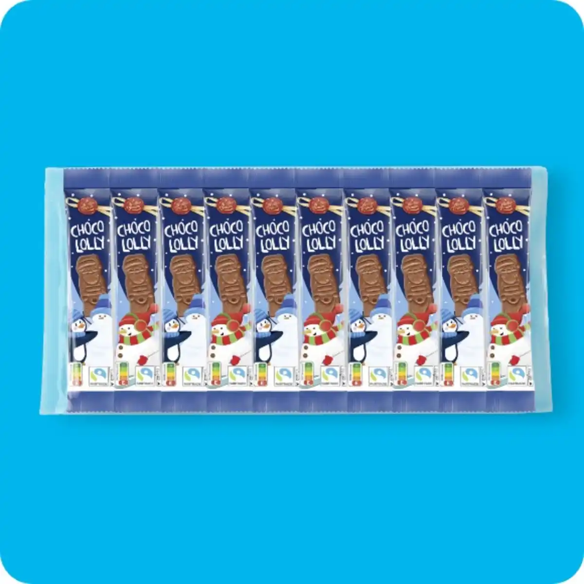 Bild 1 von WINTERTRAUM Choco-Lollys, Vollmilchschokolade oder Vollmilchschokolade und weiße Schokolade