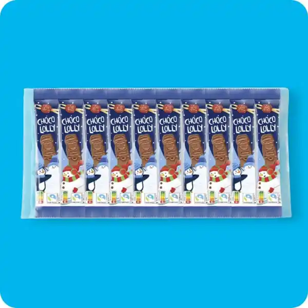 Bild 1 von WINTERTRAUM Choco-Lollys, Vollmilchschokolade oder Vollmilchschokolade und weiße Schokolade