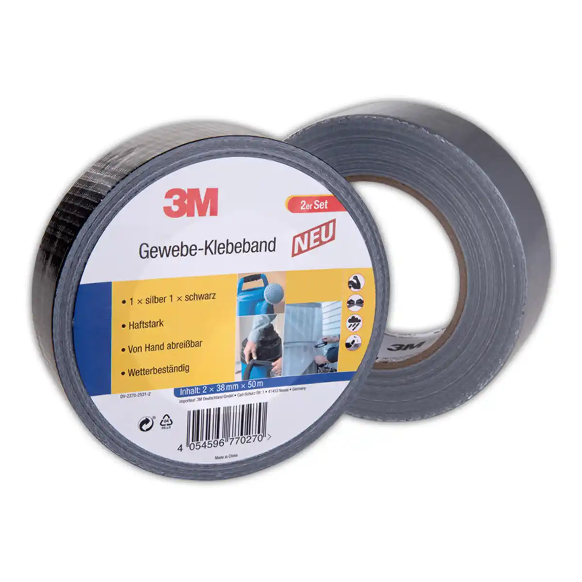 Bild 1 von 3M Gewebe-Klebeband 2er-Set