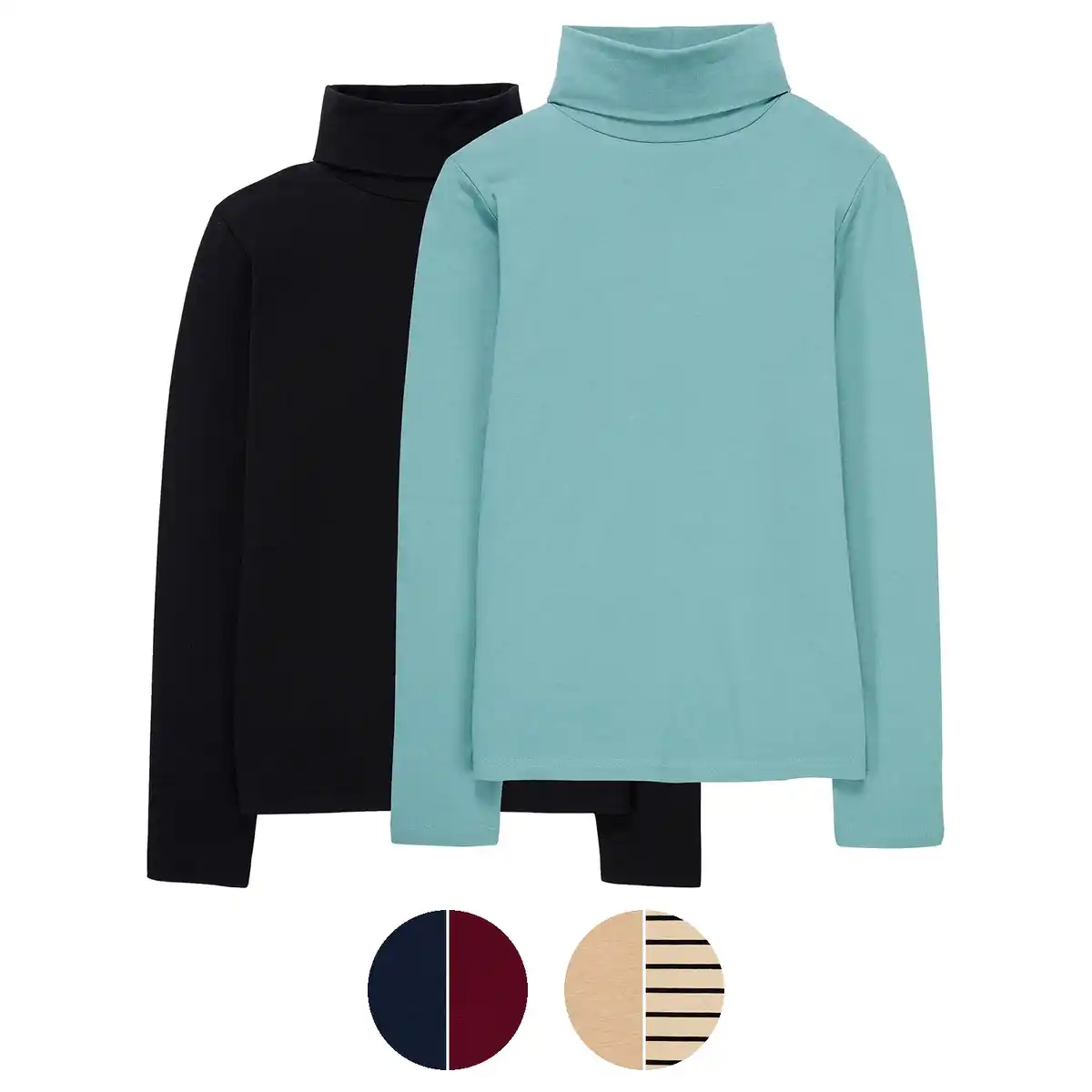 Bild 1 von UP2FASHION WOMEN Damen Rollkragenshirts, 2er-Pack