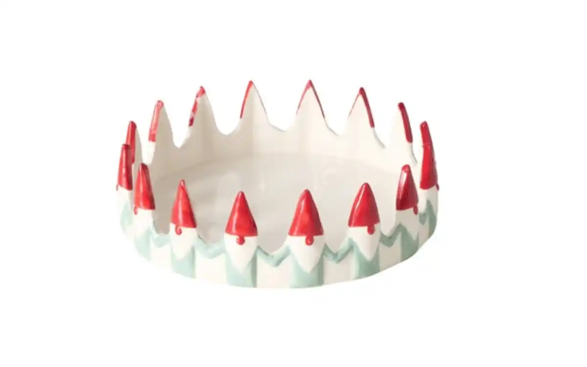 Bild 1 von Dekoschale Remsy, weiß/rot, 6 cm