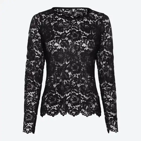 Bild 3 von Damen-Langarmshirt mit Rundhalsausschnitt