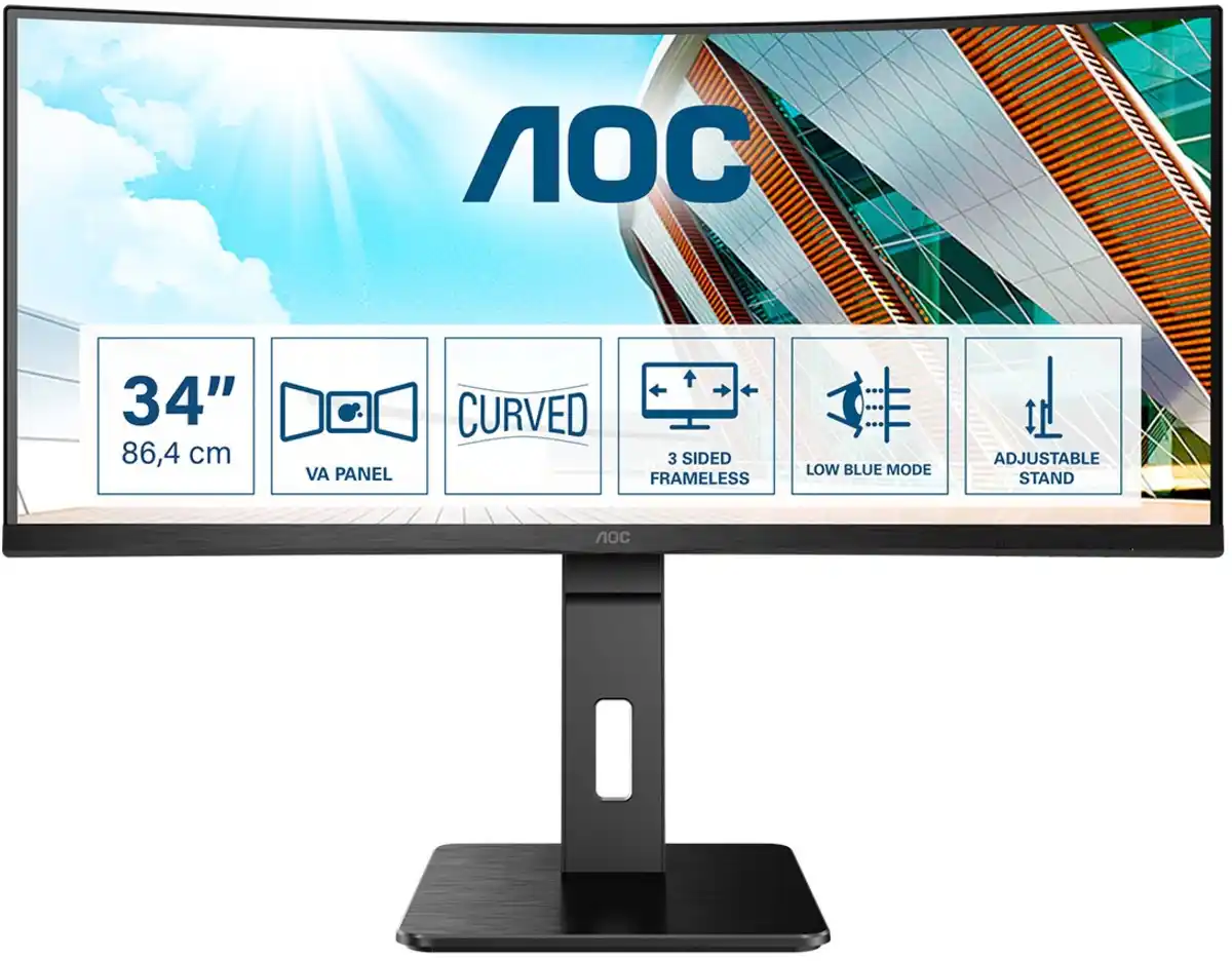 Bild 1 von CU34P2A 86 cm (34") Gaming Monitor schwarz