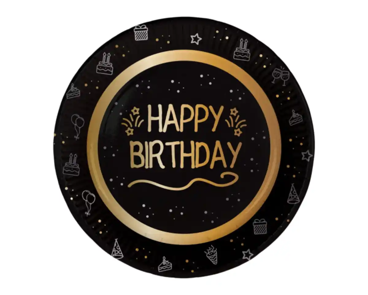 Bild 1 von Pappteller 8er D=23cm Shining Glam