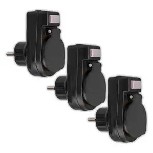 Powertec Electric Outdoor Steckdosenadapter 3er