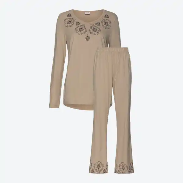 Bild 3 von Damen-Schlafanzug mit Stickerei, 2-teilig