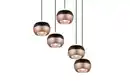 Bild 3 von LED-Pendelleuchte Orbit, schwarz/coffee, 5-flammig, 30 cm, inkl. Dimmfunktion