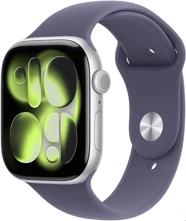 Bild 1 von Apple Watch Series 11 (46mm) GPS Smartwatch Alu mit Sportarmband M/L silber/nebelviolett
