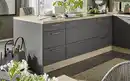 Bild 3 von Express Küchen - Einbauküche Wida/Plamos, Wildeiche Nachbildung/anthrazit matt, inkl. Elektrogeräte
