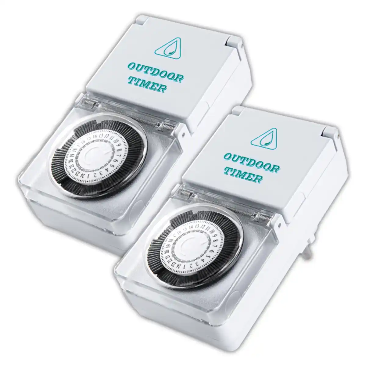 Bild 1 von Powertec Electric Mechanische-Outdoor Zeitschaltuhr 2er-Set