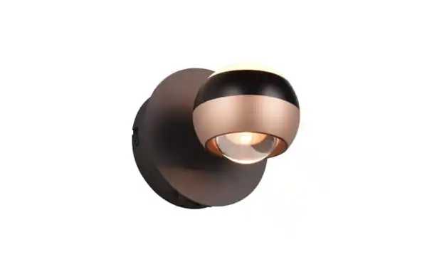 Bild 3 von LED-Wandleuchte Orbit, schwarz/coffee, 1-flammig, 13,5 cm, inkl. Dimmfunktion