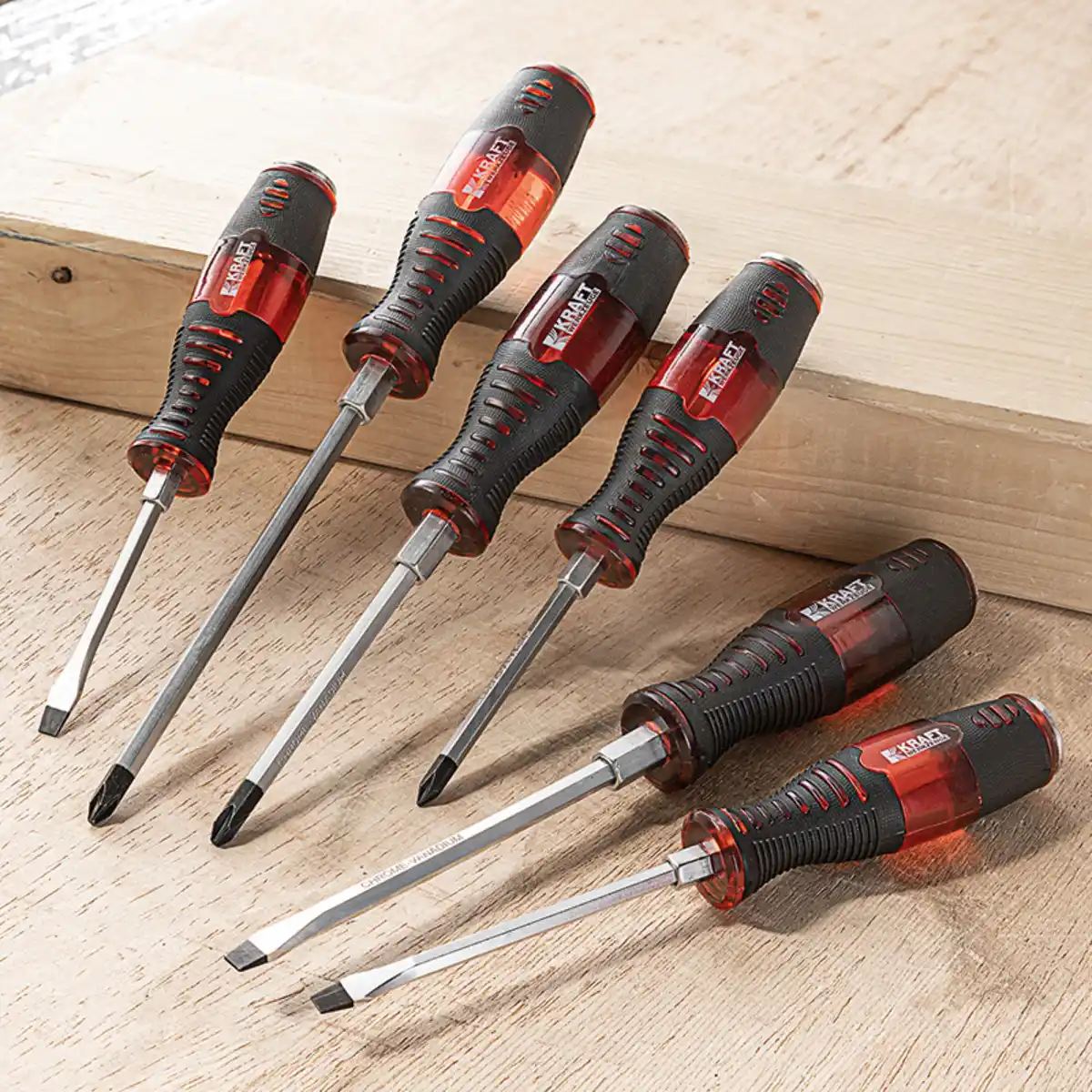 Bild 1 von Kraft Werkzeuge Meißel-Schraubendreher 6-tlg.