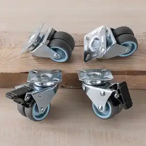 Kraft Werkzeuge Doppel-Lenkrollen-Set 4-tlg.