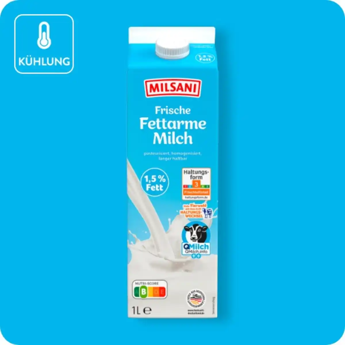 Bild 1 von MILSANI Frische Milch, 1,5%